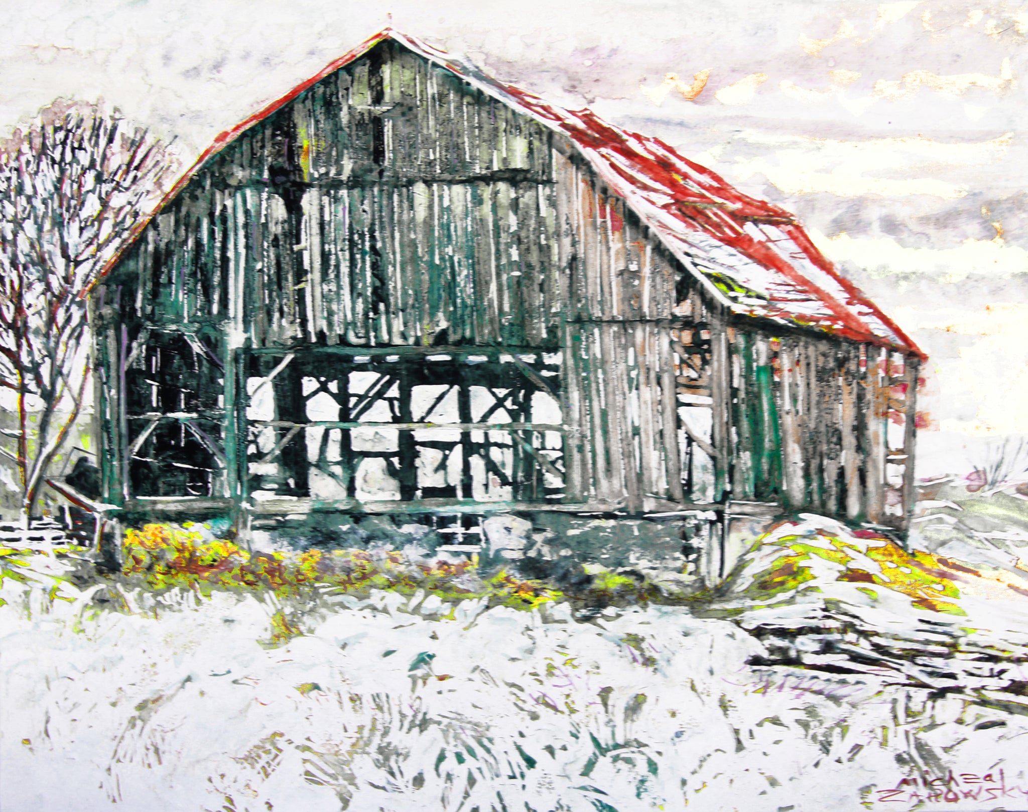 Winter Barn (on 48)
