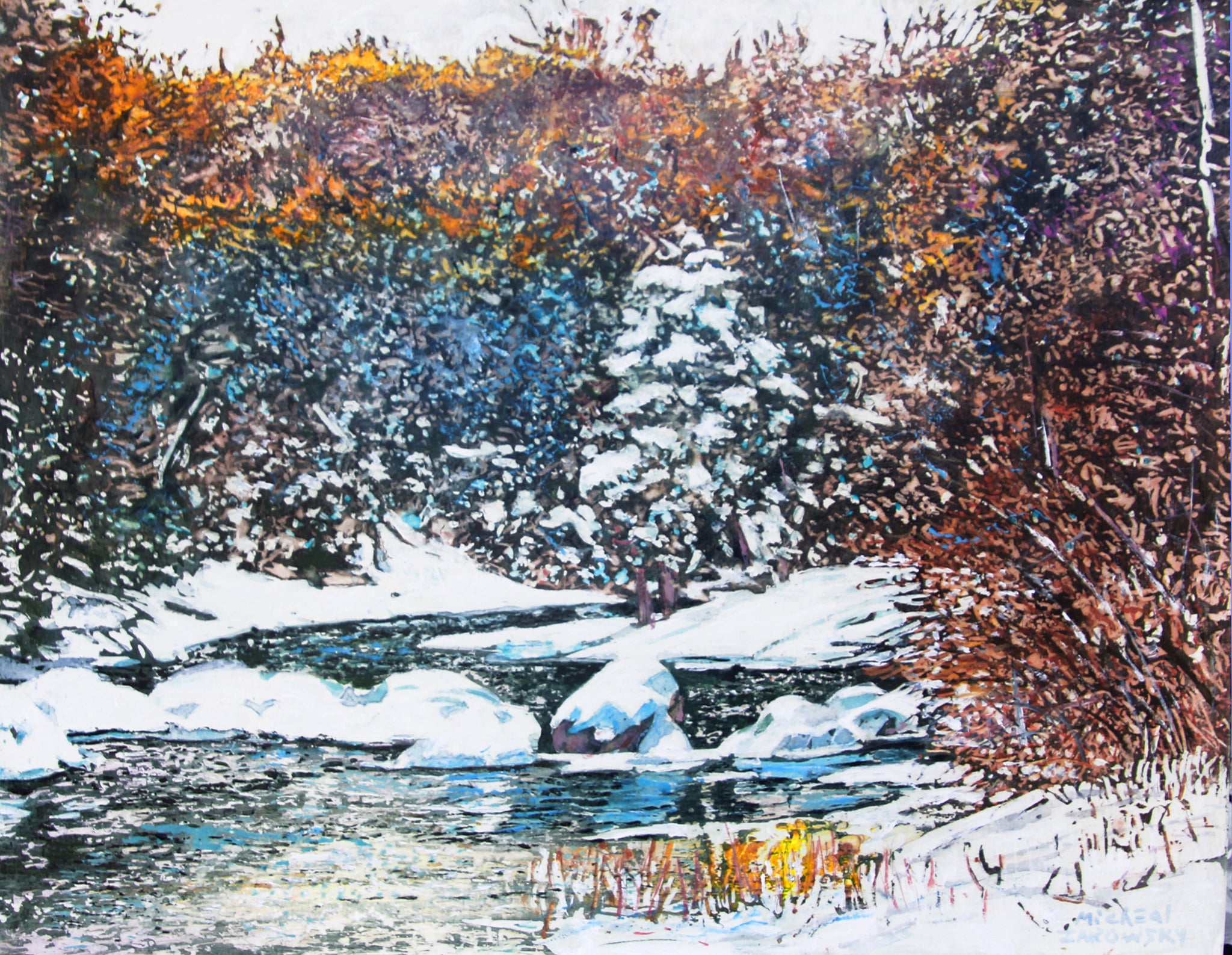 Rocky Saugeen River, Open in Winter
