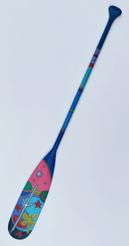 57" Paddle - Dragonfly with Pink Sky