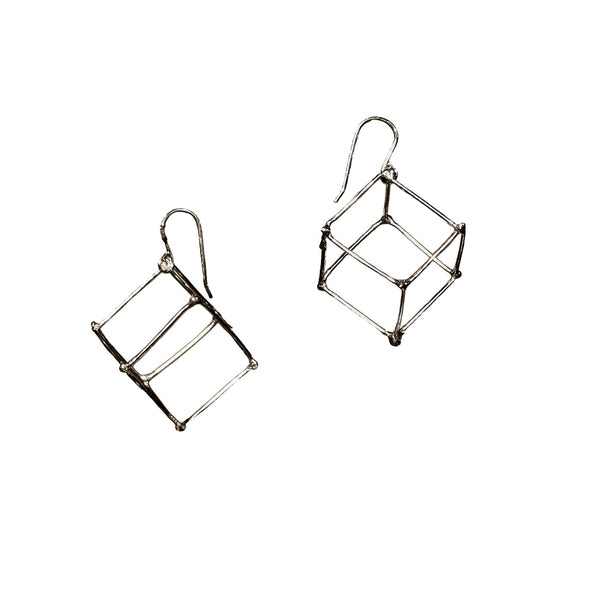 Cube Earrings Small