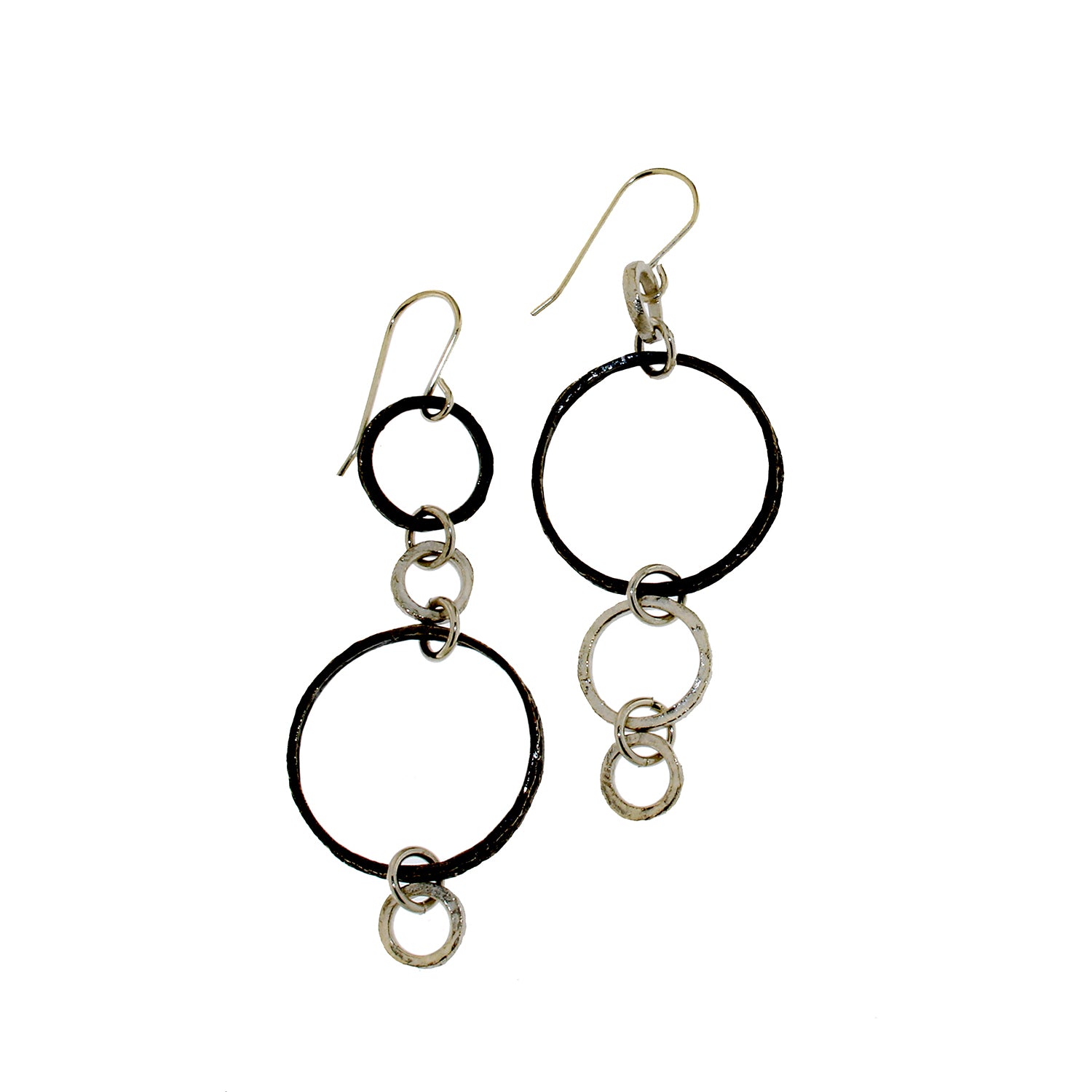Stix and Stones Oxidized Silver Mismatched Earrings