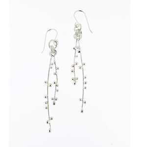 Bud, Branch and Bloom Earrings, Double Strand